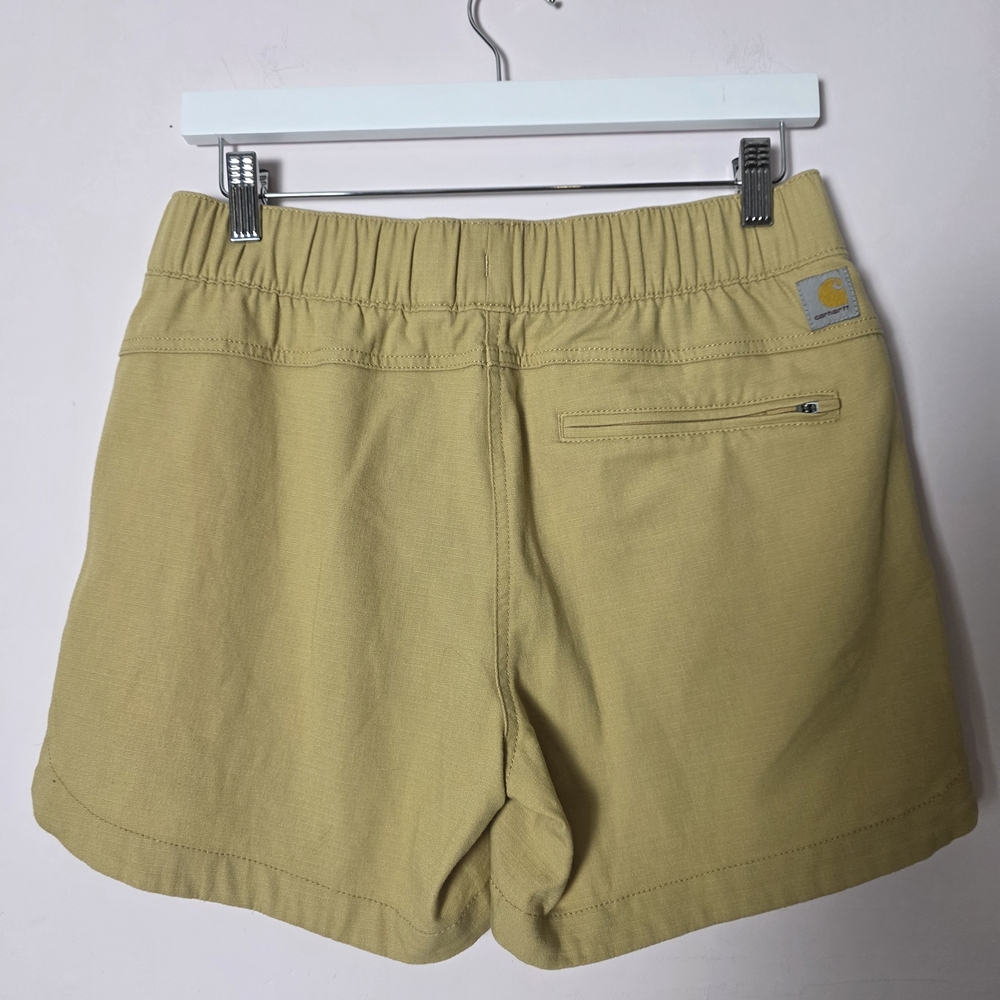 Carhartt Golden Sand Relaxed Fit Shorts Sample Rare Elastic Waist Utility Size S